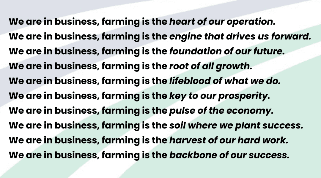 Celebrating National Agriculture Week